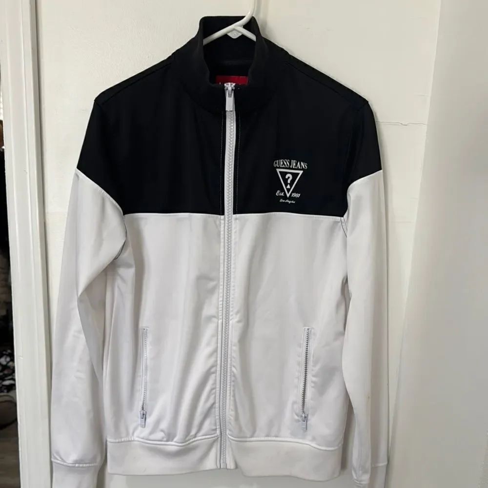 Guess Black and White Men's Jacket